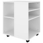 vidaXL Armario con ruedas madera contrachapada blanco 60x53x72 cm vidaXL Armario con ruedas madera contrachapada blanco 60x53x72 cm