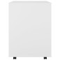 vidaXL Armario con ruedas madera contrachapada blanco 60x53x72 cm vidaXL Armario con ruedas madera contrachapada blanco 60x53x72 cm