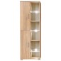 vidaXL Mueble de salón de pared para TV con luces LED roble Sonoma