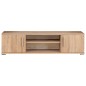 vidaXL Mueble de salón de pared para TV con luces LED roble Sonoma