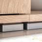 vidaXL Mueble de salón de pared para TV con luces LED roble Sonoma