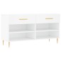 vidaXL Banco zapatero madera de ingeniería blanco 102x35x55 cm vidaXL Banco zapatero madera de ingeniería blanco 102x35x55 cm