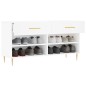 vidaXL Banco zapatero madera de ingeniería blanco 102x35x55 cm vidaXL Banco zapatero madera de ingeniería blanco 102x35x55 cm