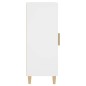vidaXL Aparador madera de ingeniería blanco 34,5x34x90 cm vidaXL Aparador madera de ingeniería blanco 34,5x34x90 cm