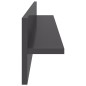 vidaXL Estante de pared 2 uds contrachapado gris brillo 80x11,5x18 cm vidaXL Estante de pared 2 uds contrachapado gris brillo 80x11,5x18 cm