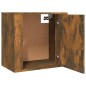 vidaXL Mesitas de noche de pared 2 uds color roble ahumado 50x30x47 cm vidaXL Mesitas de noche de pared 2 uds color roble ahumado 50x30x47 cm