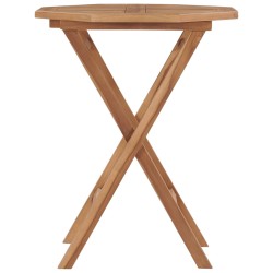 vidaXL Mesa plegable de jardín madera maciza de teca 60x60x75 cm 