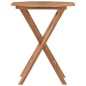 vidaXL Mesa plegable de jardín madera maciza de teca 60x60x75 cm 