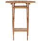 vidaXL Mesa plegable de jardín madera maciza de teca 60x60x75 cm 