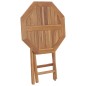 vidaXL Mesa plegable de jardín madera maciza de teca 60x60x75 cm 