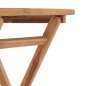 vidaXL Mesa plegable de jardín madera maciza de teca 60x60x75 cm 