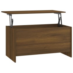 vidaXL Mesa de centro contrachapada marrón roble 102x55,5x52,5 cm