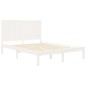 vidaXL Estructura de cama de madera maciza de pino blanco 140x190 cm vidaXL Estructura de cama de madera maciza de pino blanco 140x190 cm