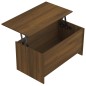 vidaXL Mesa de centro contrachapada marrón roble 102x55,5x52,5 cm vidaXL Mesa de centro contrachapada marrón roble 102x55,5x52,5 cm