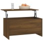 vidaXL Mesa de centro contrachapada marrón roble 102x55,5x52,5 cm vidaXL Mesa de centro contrachapada marrón roble 102x55,5x52,5 cm