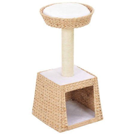 vidaXL Rascador para gatos de hierba marina con poste de sisal 