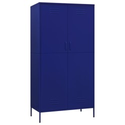 vidaXL Armario de acero azul oscuro 90x50x180 cm