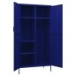 vidaXL Armario de acero azul oscuro 90x50x180 cm vidaXL Armario de acero azul oscuro 90x50x180 cm