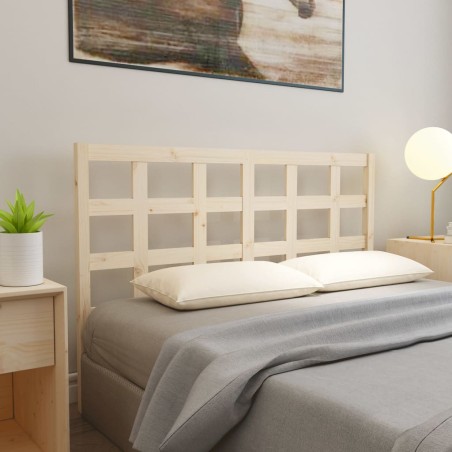 vidaXL Cabecero de cama madera maciza de pino 145,5x4x100 cm