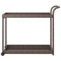 vidaXL Carrito de bar ratán sintético marrón 100x45x83 cm