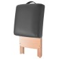 vidaXL Taburete de masaje plegable 12 cm grosor y 2 cabezales negro vidaXL Taburete de masaje plegable 12 cm grosor y 2 cabezales negro