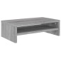 vidaXL Soporte de monitor madera contrachapada gris Sonoma 42x24x13 cm