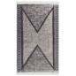 vidaXL Alfombra de algodón negra y gris 160x230 cm vidaXL Alfombra de algodón negra y gris 160x230 cm
