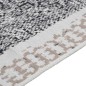 vidaXL Alfombra de algodón negra y gris 160x230 cm vidaXL Alfombra de algodón negra y gris 160x230 cm