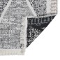 vidaXL Alfombra de algodón negra y gris 160x230 cm vidaXL Alfombra de algodón negra y gris 160x230 cm