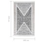 vidaXL Alfombra de algodón negra y gris 160x230 cm vidaXL Alfombra de algodón negra y gris 160x230 cm