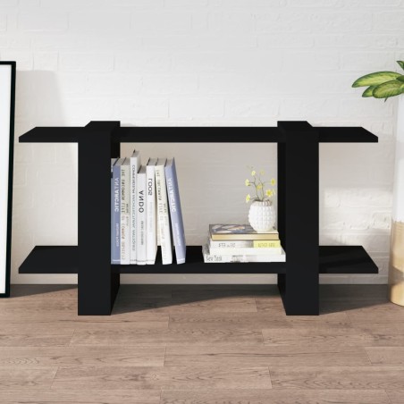 vidaXL Estantería madera contrachapada negro 100x30x51 cm
