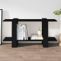 vidaXL Estantería madera contrachapada negro 100x30x51 cm vidaXL Estantería madera contrachapada negro 100x30x51 cm