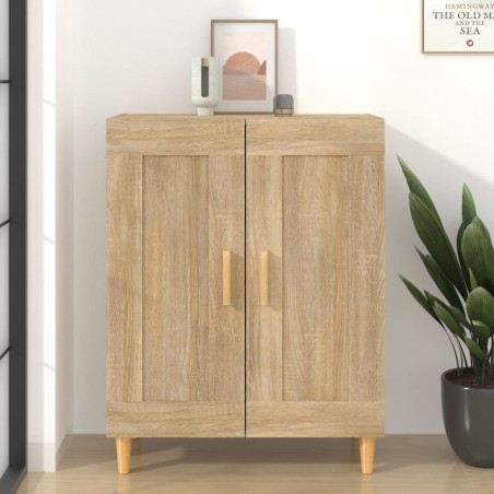 vidaXL Aparador de madera contrachapada roble Sonoma 69,5x34x90 cm