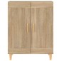 vidaXL Aparador de madera contrachapada roble Sonoma 69,5x34x90 cm vidaXL Aparador de madera contrachapada roble Sonoma 69,5x34x90 cm