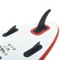 vidaXL Set de tabla inflable de paddle surf SUP rojo y blanco vidaXL Set de tabla inflable de paddle surf SUP rojo y blanco