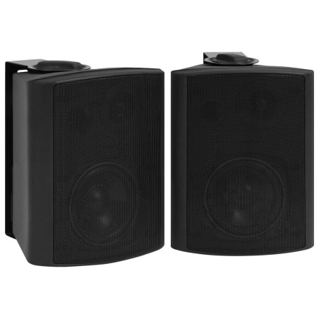 vidaXL Altavoces estéreo de pared 2 uds negro interior exterior 100 W