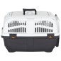 vidaXL Transportín de mascota puerta metal polipropileno 55x36x35 cm