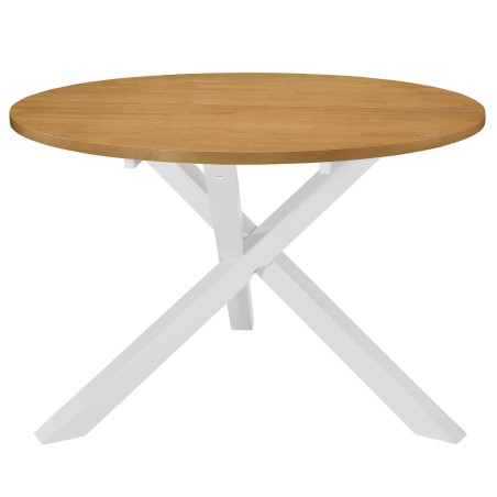 vidaXL Mesa de comedor blanca 120x75 cm MDF