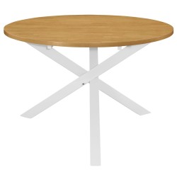 vidaXL Mesa de comedor blanca 120x75 cm MDF