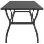 vidaXL Mesa de jardín de acero gris antracita 190x80x72 cm
