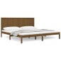 vidaXL Estructura de cama madera maciza de pino marrón miel 200x200 cm vidaXL Estructura de cama madera maciza de pino marrón miel 200x200 cm