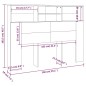 vidaXL Mueble cabecero color roble marrón 140x19x103,5 cm vidaXL Mueble cabecero color roble marrón 140x19x103,5 cm