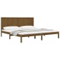 vidaXL Estructura de cama madera maciza de pino marrón miel 200x200 cm vidaXL Estructura de cama madera maciza de pino marrón miel 200x200 cm