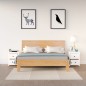 vidaXL Mesitas de noche 2 uds madera maciza pino blanca 50x35x61,5 cm vidaXL Mesitas de noche 2 uds madera maciza pino blanca 50x35x61,5 cm