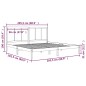 vidaXL Estructura de cama madera maciza de pino marrón miel 200x200 cm vidaXL Estructura de cama madera maciza de pino marrón miel 200x200 cm