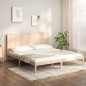 vidaXL Estructura de cama madera maciza de pino 180x200 cm