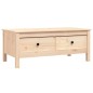 vidaXL Mesa de centro de madera maciza de pino gris 100x50x40 cm vidaXL Mesa de centro de madera maciza de pino gris 100x50x40 cm
