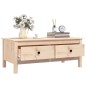 vidaXL Mesa de centro de madera maciza de pino gris 100x50x40 cm vidaXL Mesa de centro de madera maciza de pino gris 100x50x40 cm