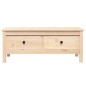 vidaXL Mesa de centro de madera maciza de pino gris 100x50x40 cm vidaXL Mesa de centro de madera maciza de pino gris 100x50x40 cm