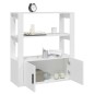vidaXL Aparador de madera contrachapada blanco 80x30x90 cm vidaXL Aparador de madera contrachapada blanco 80x30x90 cm
